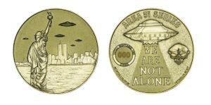 UFOs Over NYC - 1/2 oz Brass #025