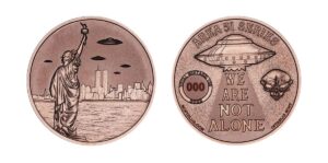 UFOs Over NYC - 1/2 oz Copper #010