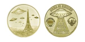 UFOs Over Paris - 1/2 oz Brass #004