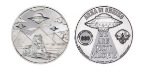 UFOs Over Ancient Egypt - 1/2 oz .999 Silver #014