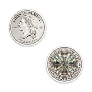 MONETA NOVA - 75,000 SATOSHI CRYPTO COLD STORAGE WALLET - 1/2 TROY OUNCE - 30MM - TOTAL MINTAGE: 100 (BUYER FUNDED)